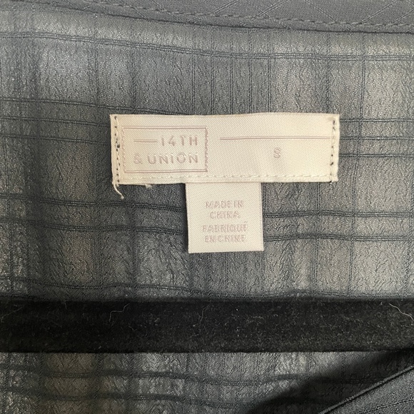 NWT 14th & Union Black Popover Tunic Small - Picture 10 of 10